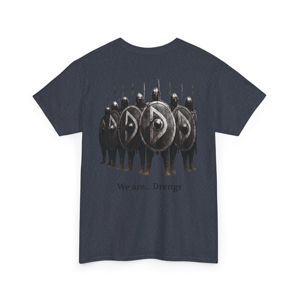 Drengr Shield Wall Tee | Viking Shield Wall Illustration, Norse Warriors