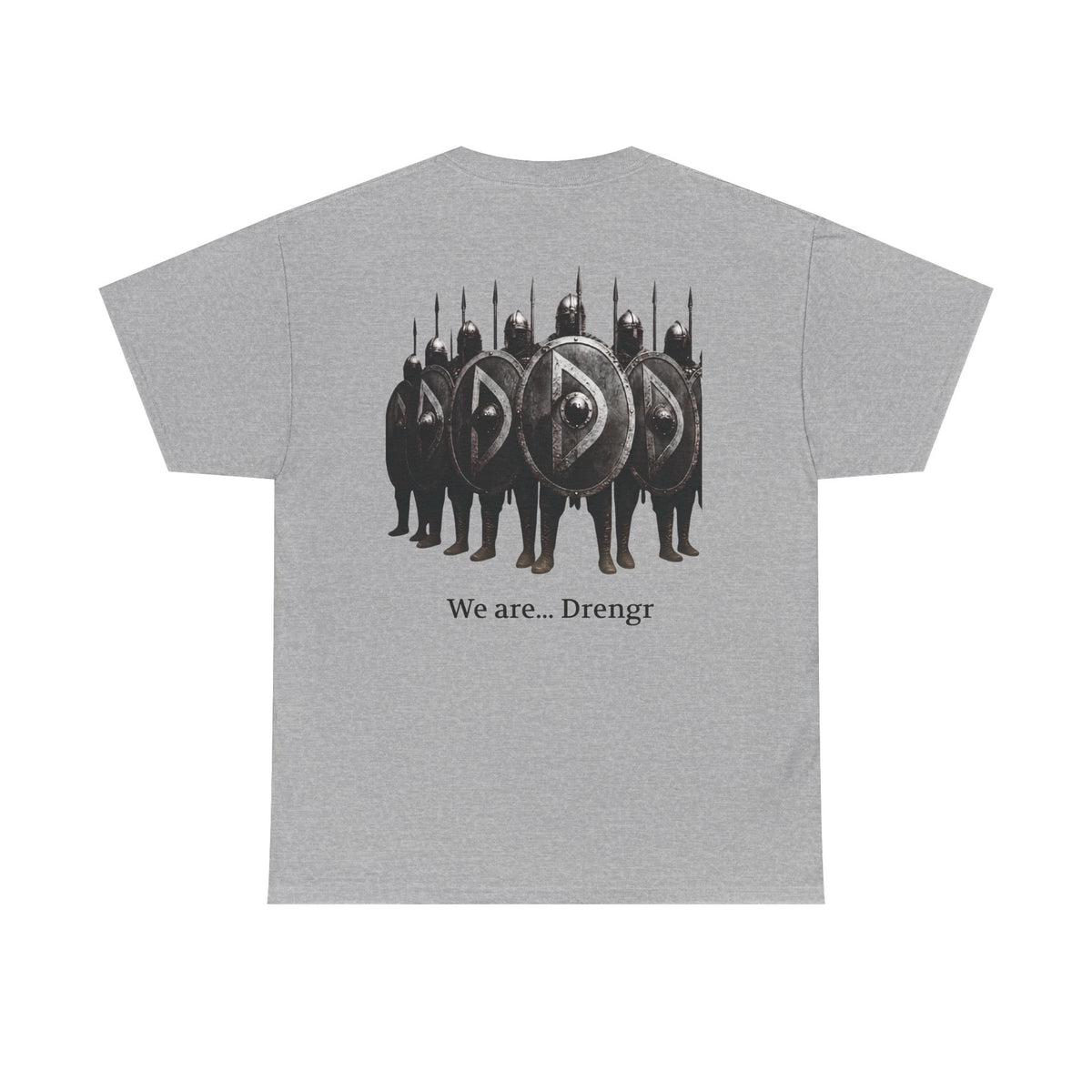 Drengr Shield Wall Tee | Viking Shield Wall Illustration, Norse Warriors