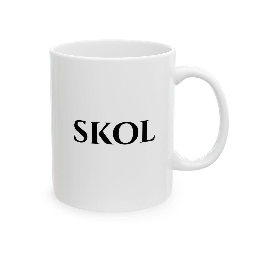 Viking Shield Mug | Ceramic Coffee Cup, Norse Warrior Shield Design