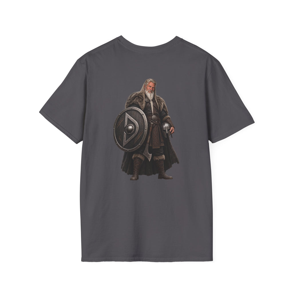 Viking Shieldman T-Shirt — Medieval Warrior Graphic Tee