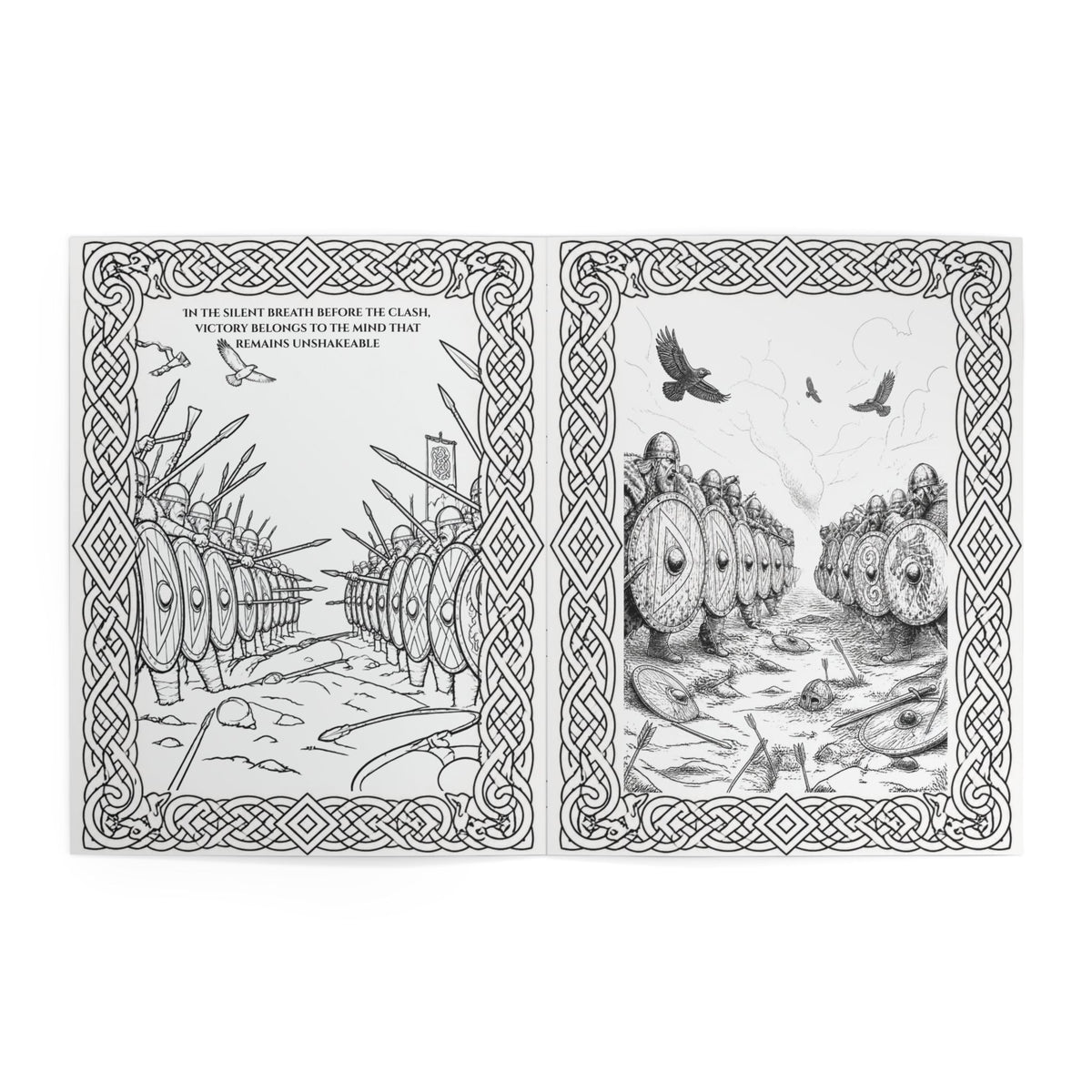 Viking Warrior Coloring Book | Norse Saga Adult Coloring Pages
