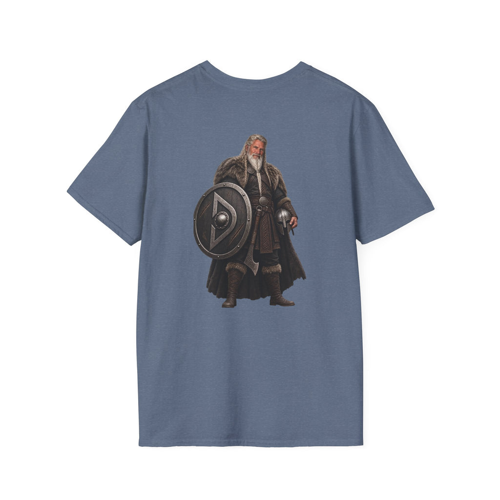 Viking Shieldman T-Shirt — Medieval Warrior Graphic Tee