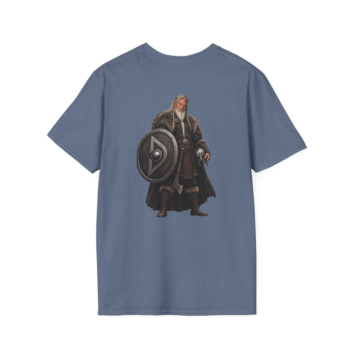 Viking Shieldman T-Shirt — Medieval Warrior Graphic Tee