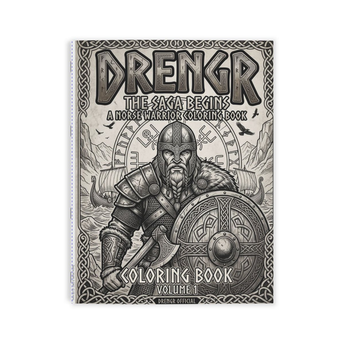Viking Warrior Coloring Book | Norse Saga Adult Coloring Pages