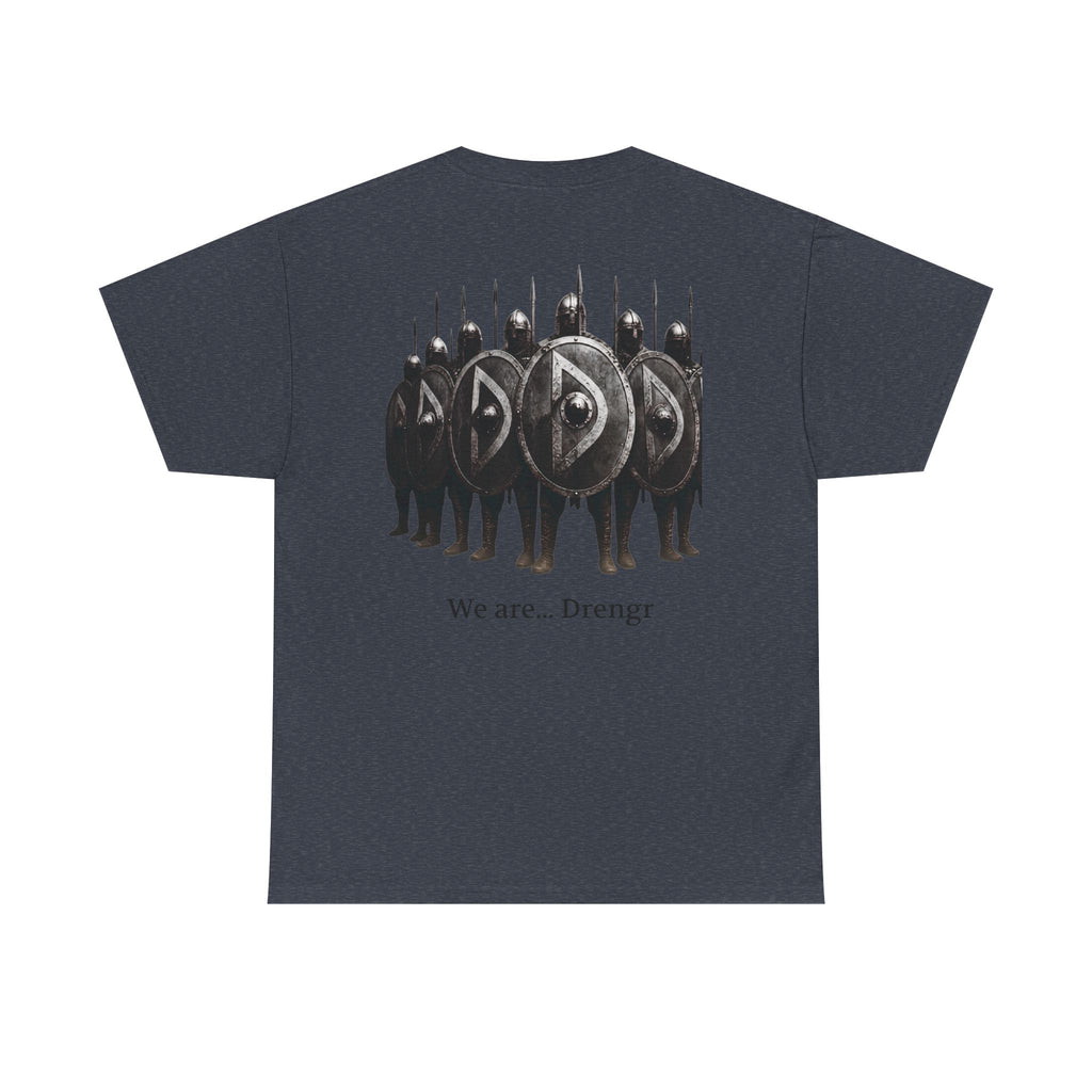 Drengr Shield Wall Tee | Viking Shield Wall Illustration, Norse Warriors