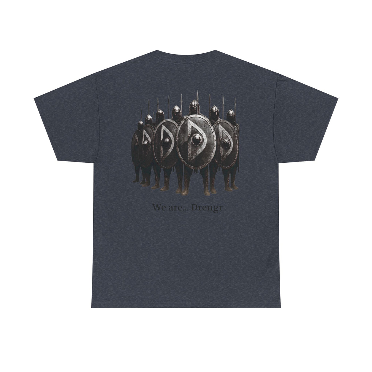Drengr Shield Wall Tee | Viking Shield Wall Illustration, Norse Warriors