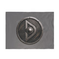 Viking Shield Emblem Flag Double Sided Flag | Medieval Norse Banner, Gray