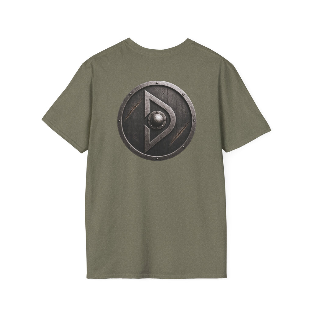 Viking Shield Logo T-Shirt | Norse Drengr Emblem Shirt