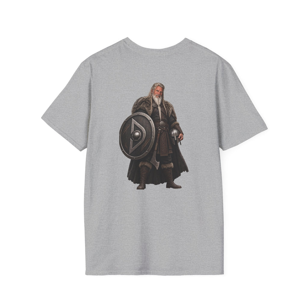 Viking Shieldman T-Shirt — Medieval Warrior Graphic Tee