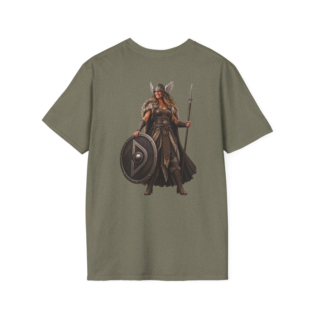 Viking Shieldmaiden T-Shirt — Norse Warrior Graphic Tee