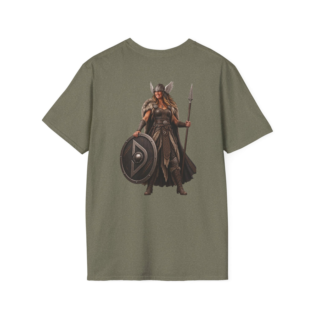 Viking Shieldmaiden T-Shirt — Norse Warrior Graphic Tee