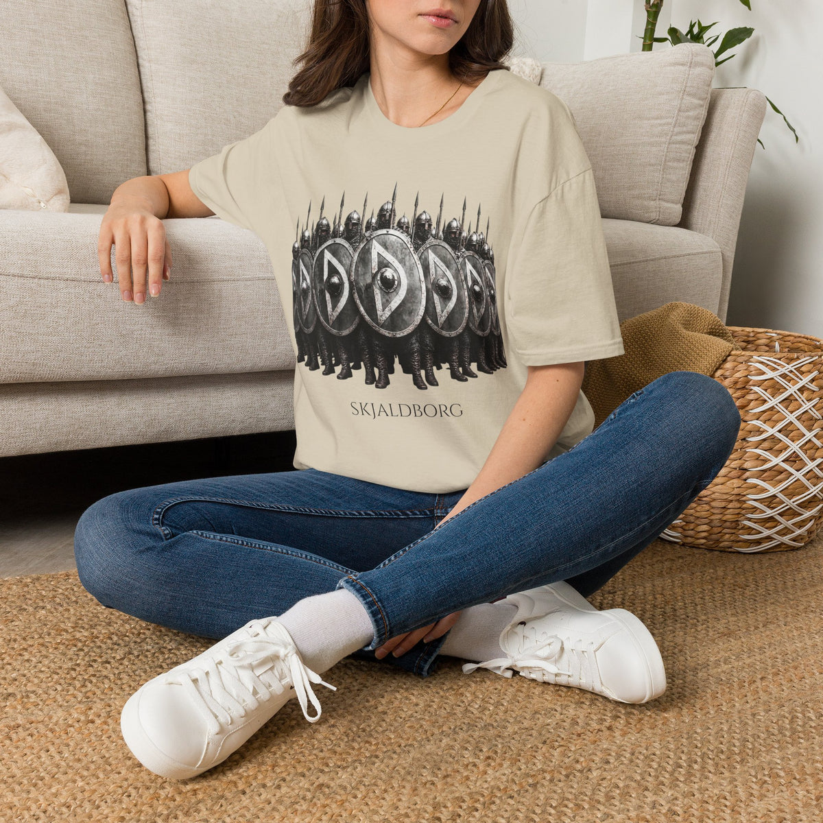 Viking Shieldwall T-Shirt | Skjaldborg Norse Warriors Graphic