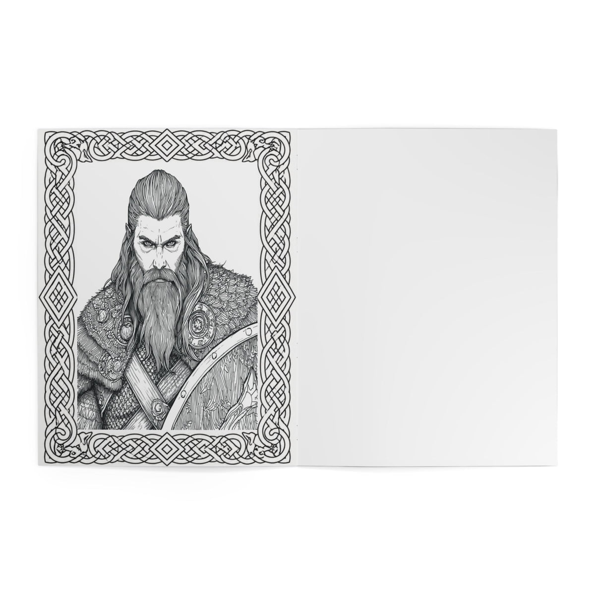 Viking Warrior Coloring Book