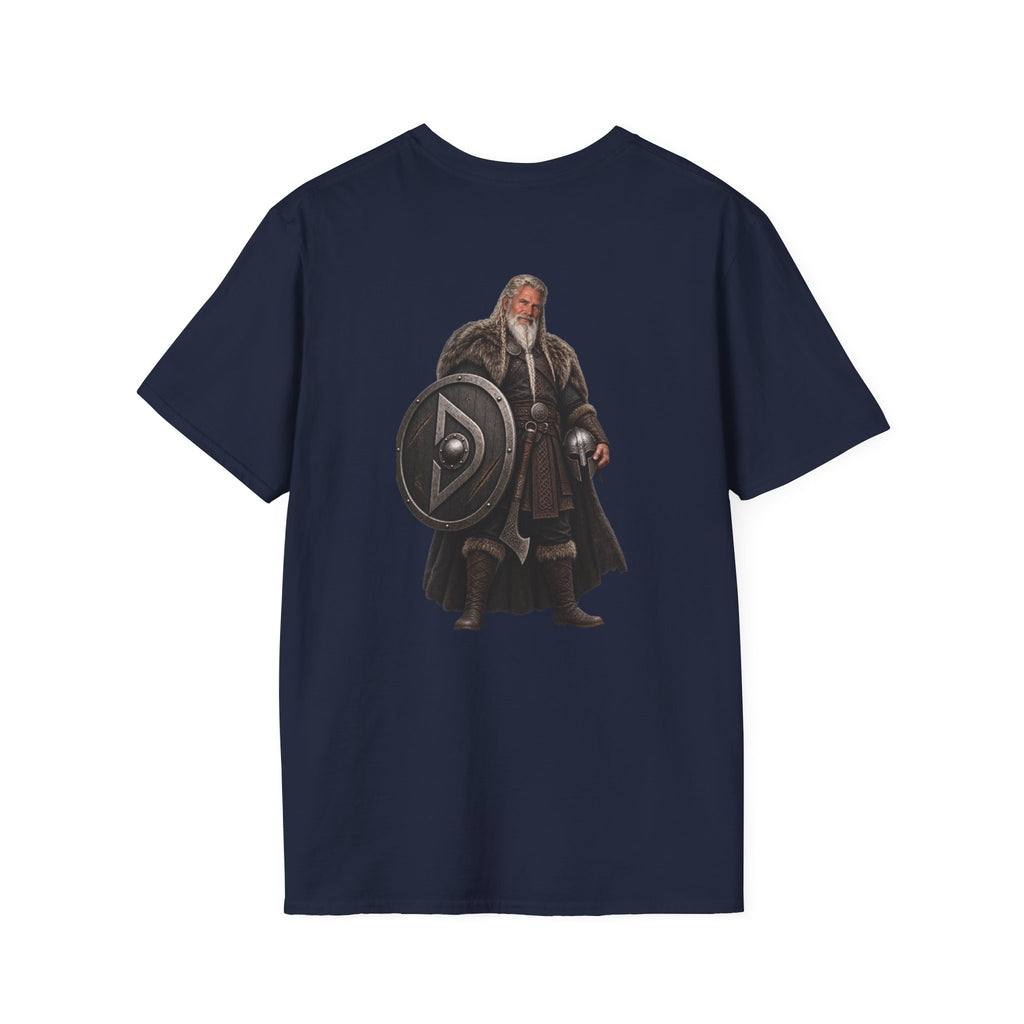 Viking Shieldman T-Shirt — Medieval Warrior Graphic Tee