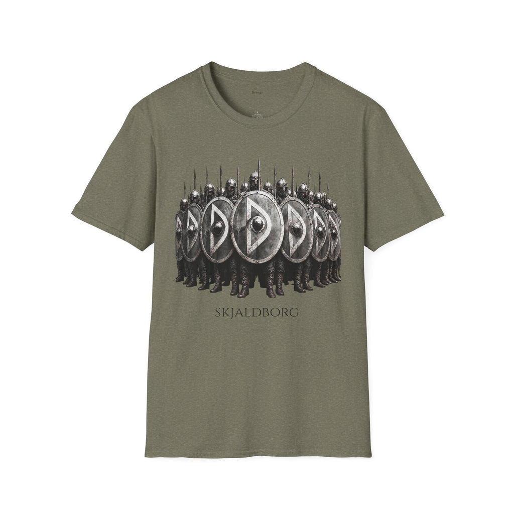 Viking Shieldwall T-Shirt | Skjaldborg Norse Warriors Graphic