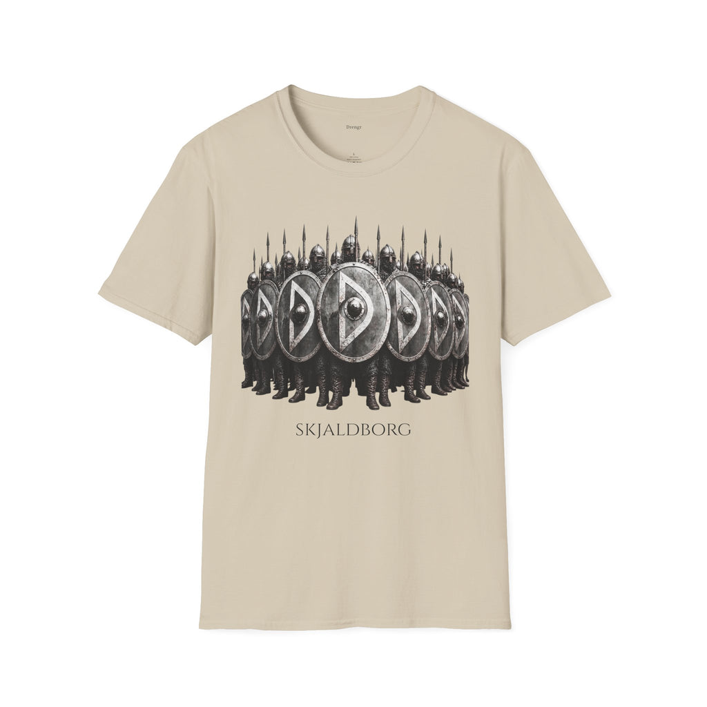 Viking Shieldwall T-Shirt | Skjaldborg Norse Warriors Graphic