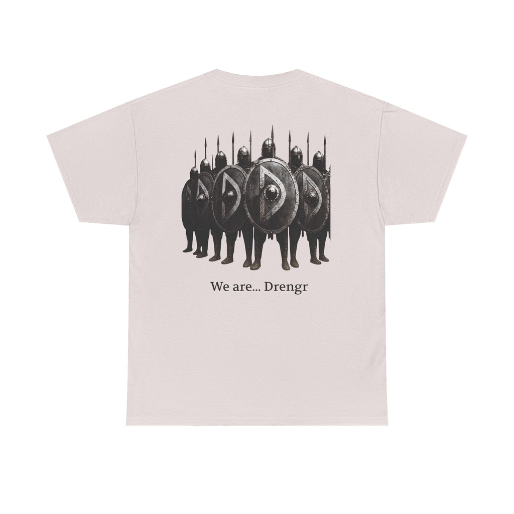 Drengr Shield Wall Tee | Viking Shield Wall Illustration, Norse Warriors