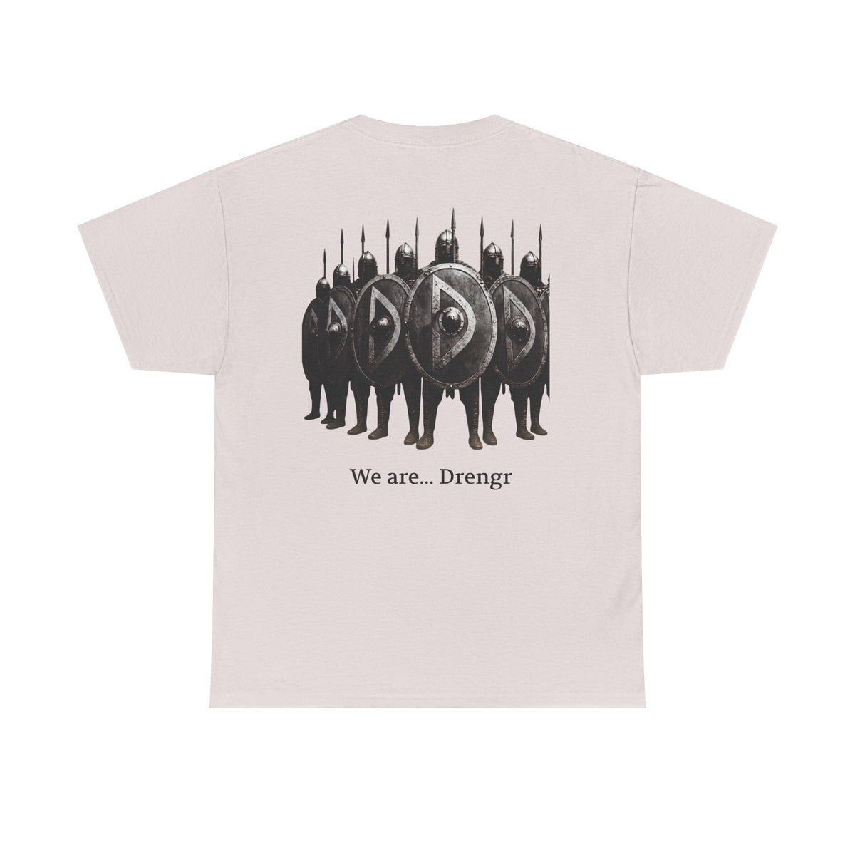 Drengr Shield Wall Tee | Viking Shield Wall Illustration, Norse Warriors