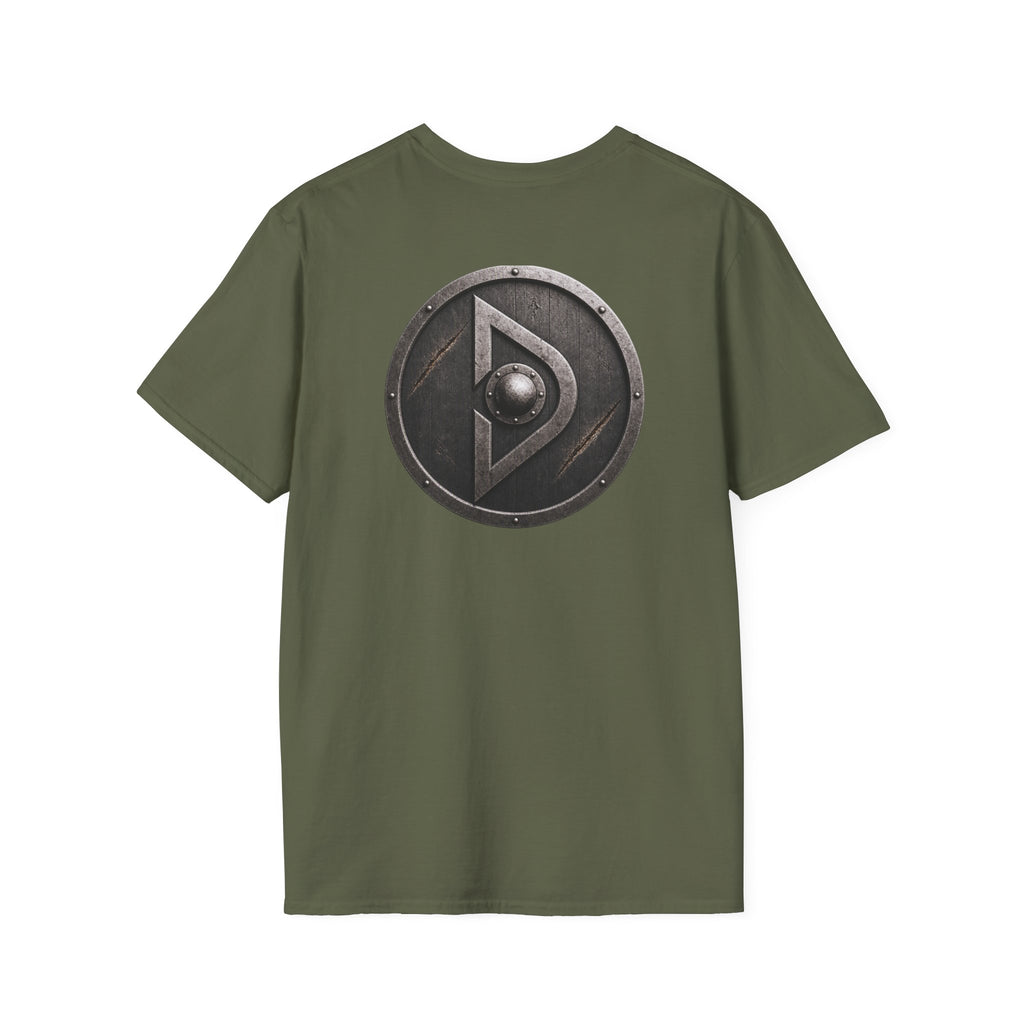 Viking Shield Logo T-Shirt | Norse Drengr Emblem Shirt