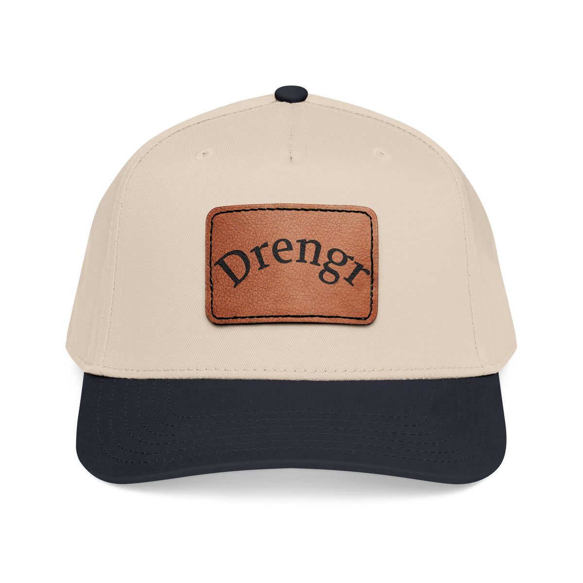 Drengr Leather Patch Baseball Cap | Rustic Viking-Inspired Design