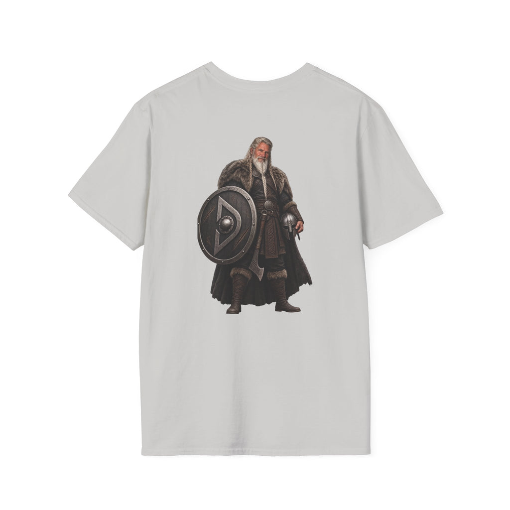 Viking Shieldman T-Shirt — Medieval Warrior Graphic Tee