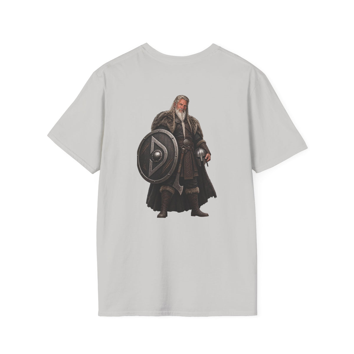 Viking Shieldman T-Shirt — Medieval Warrior Graphic Tee