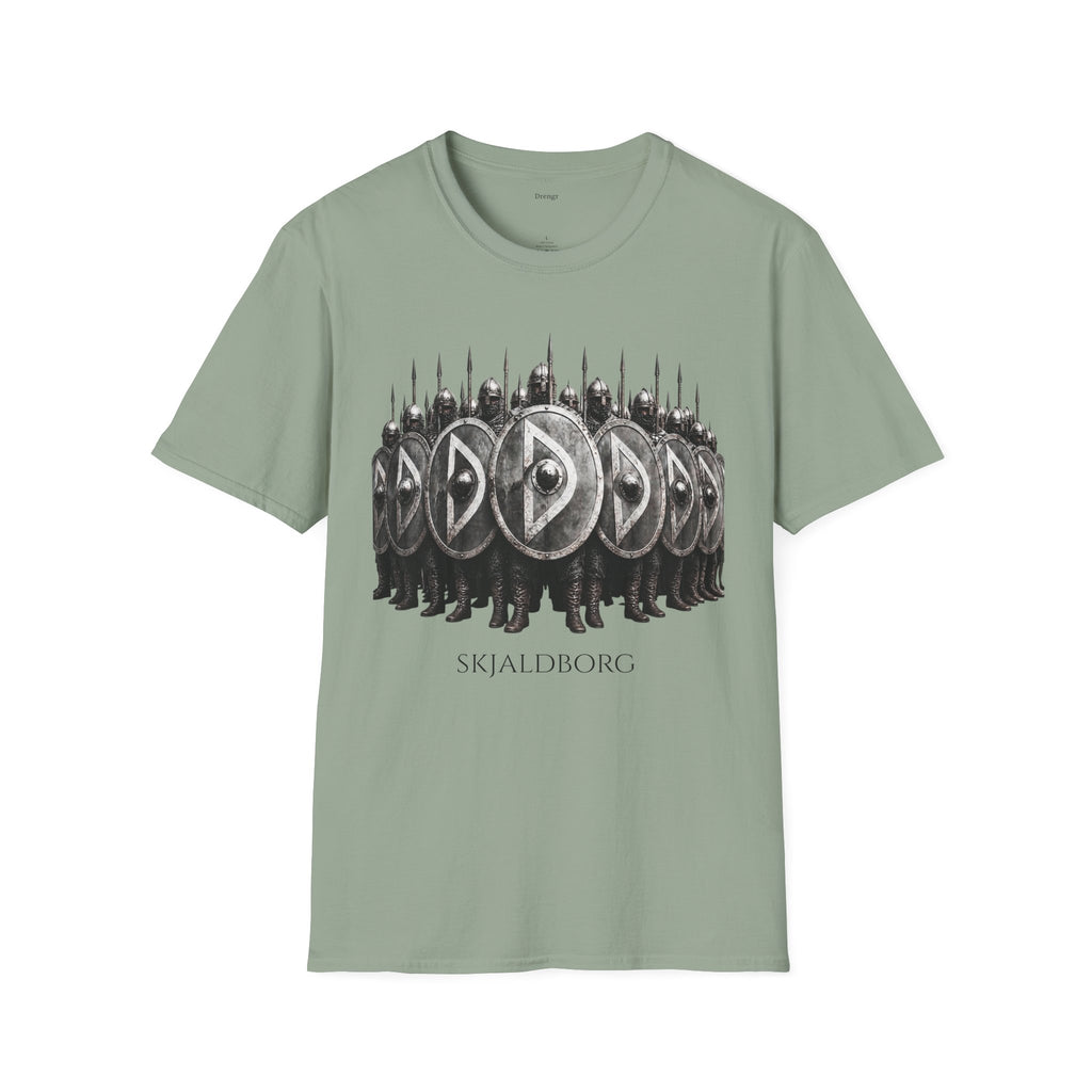 Viking Shieldwall T-Shirt | Skjaldborg Norse Warriors Graphic