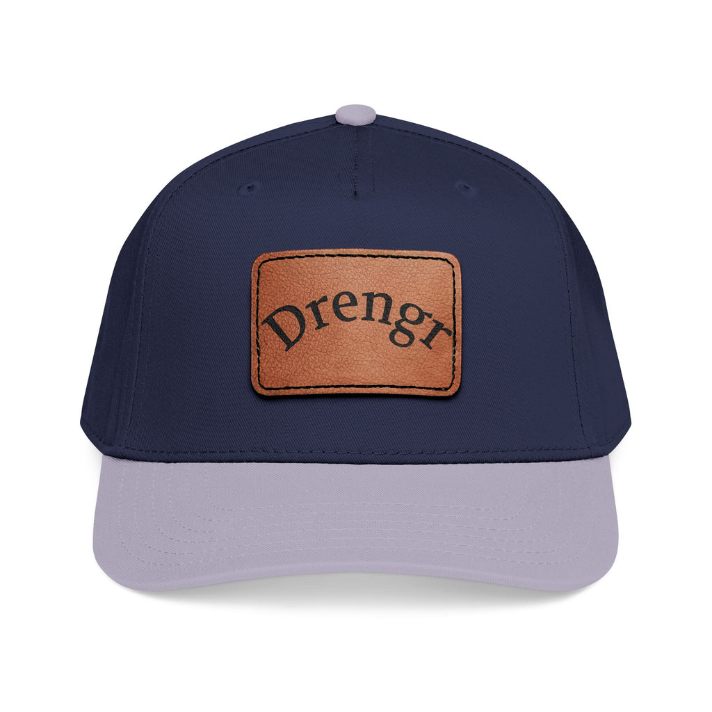 Drengr Leather Patch Baseball Cap | Rustic Viking-Inspired Design