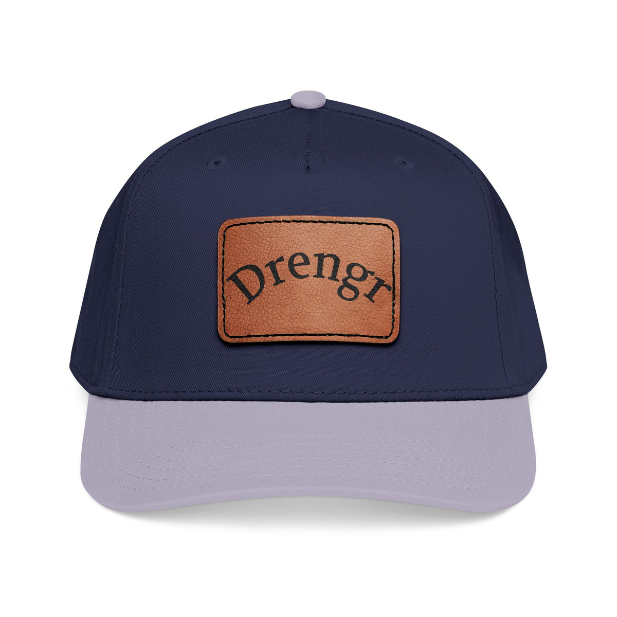 Drengr Leather Patch Baseball Cap | Rustic Viking-Inspired Design