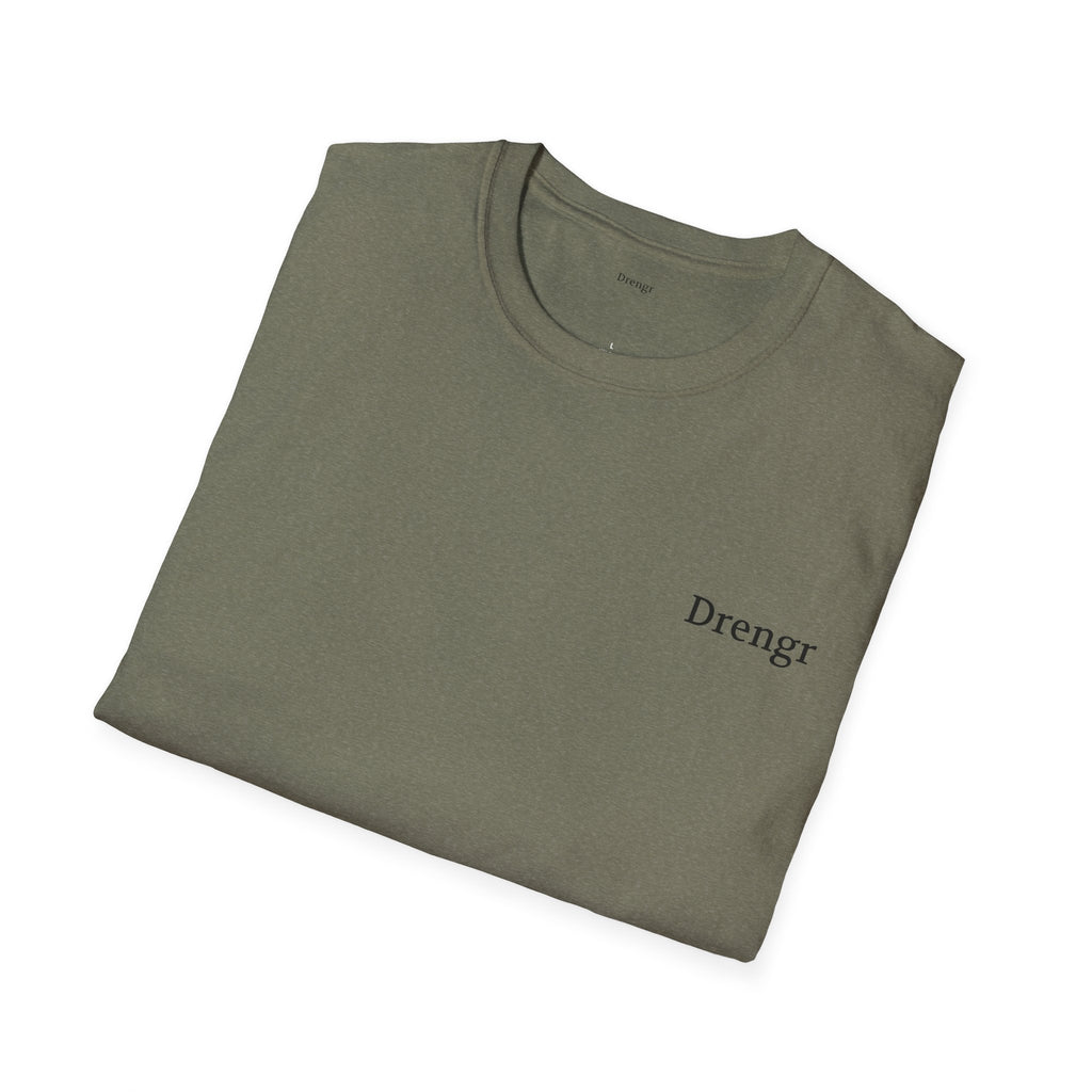 Viking Shield Logo T-Shirt | Norse Drengr Emblem Shirt