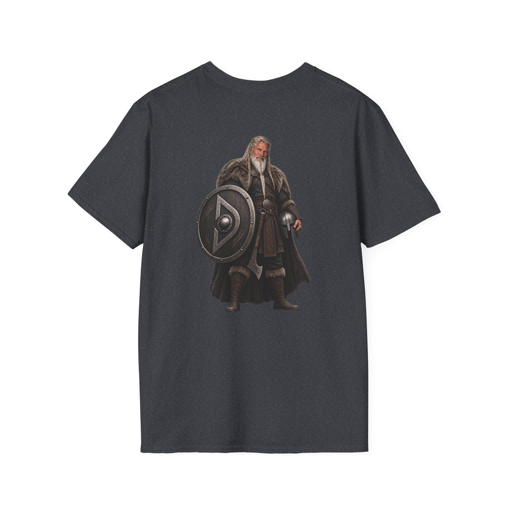 Viking Shieldman T-Shirt — Medieval Warrior Graphic Tee