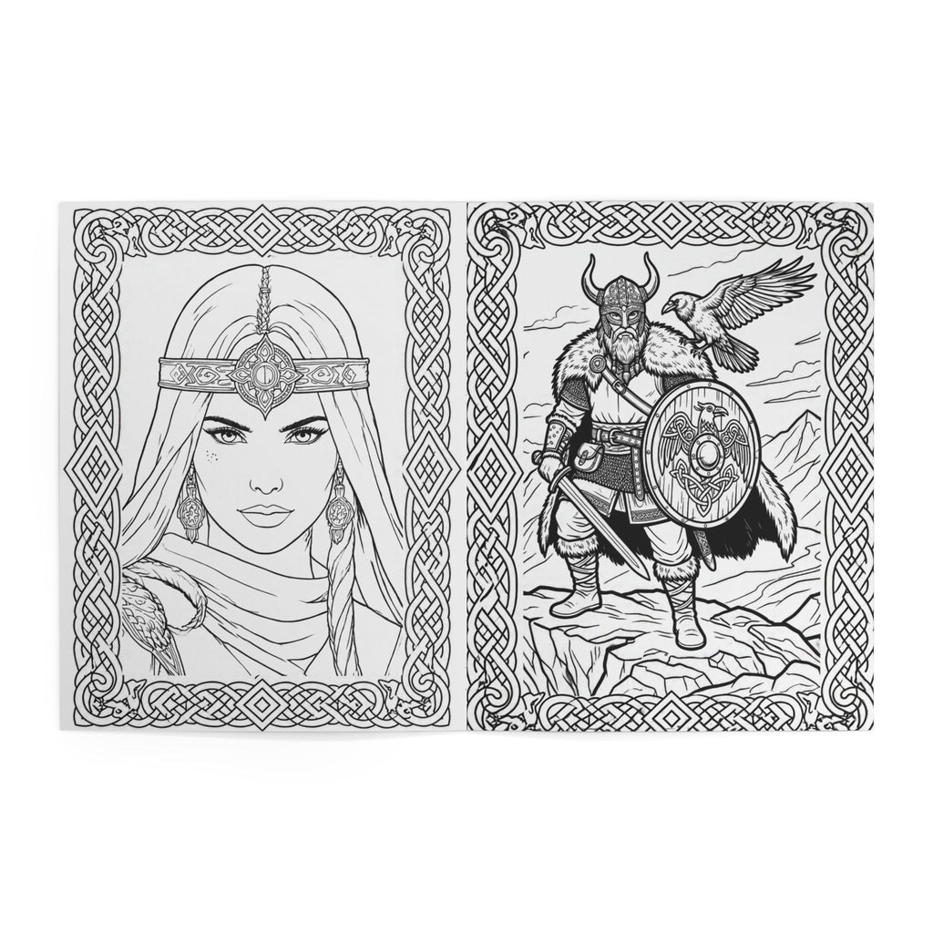 Viking Warrior Coloring Book