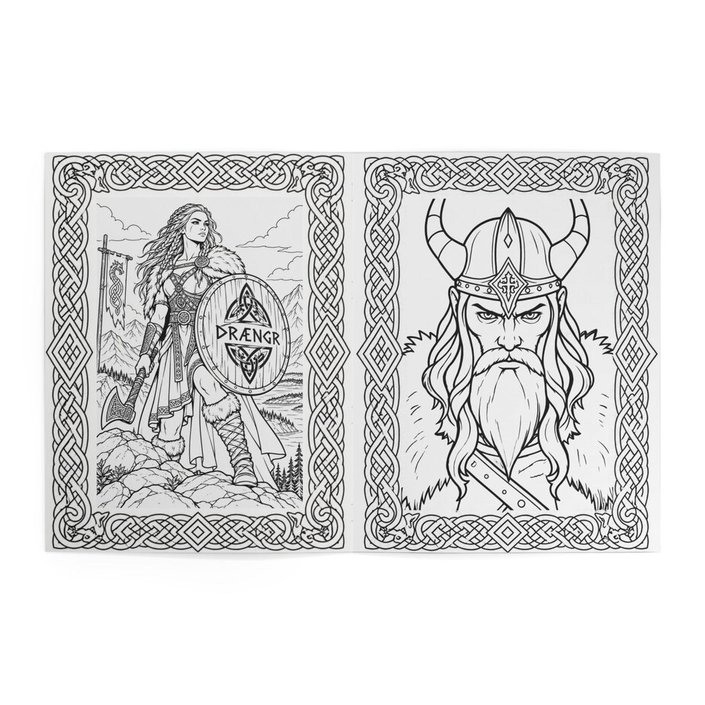 Viking Warrior Coloring Book