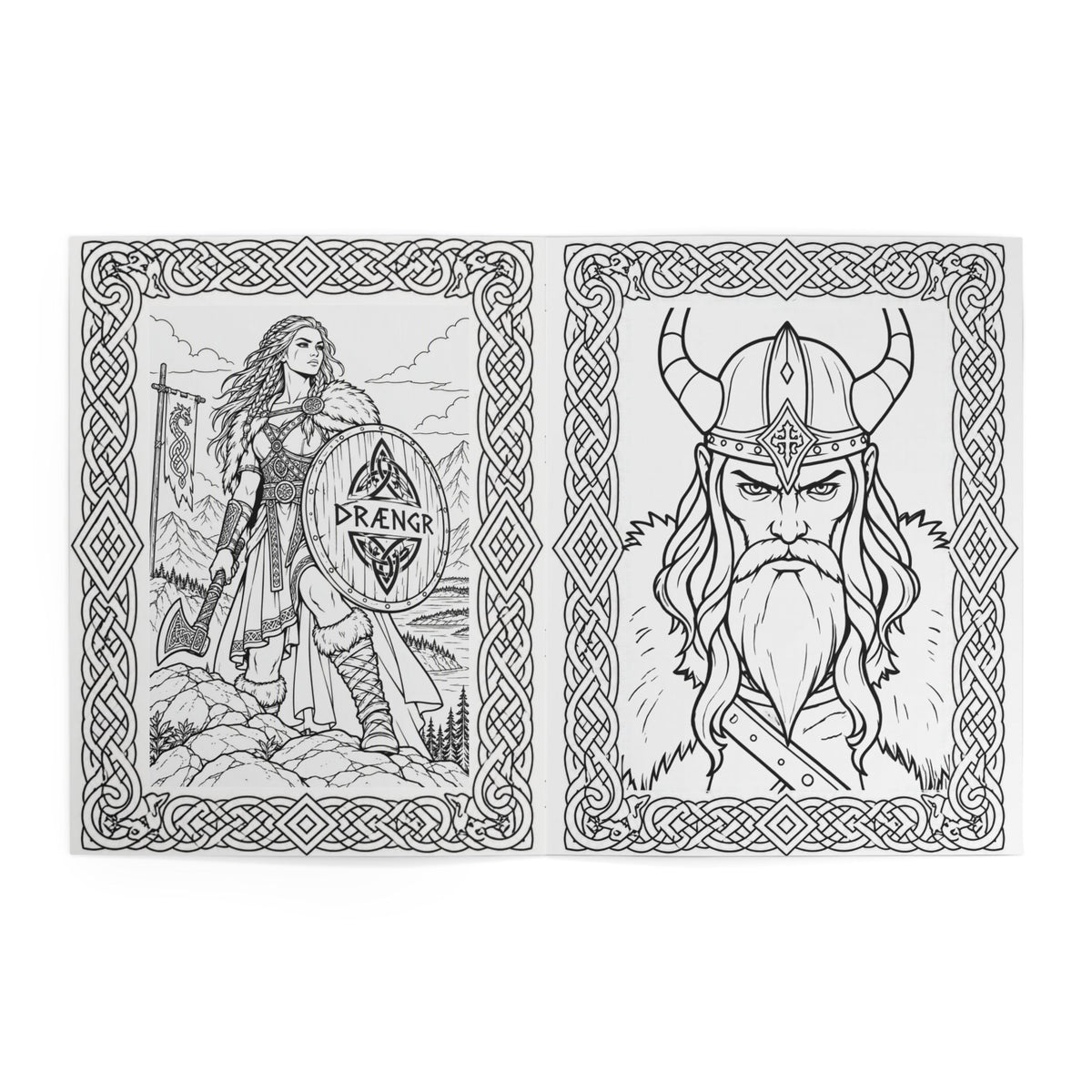 Viking Warrior Coloring Book