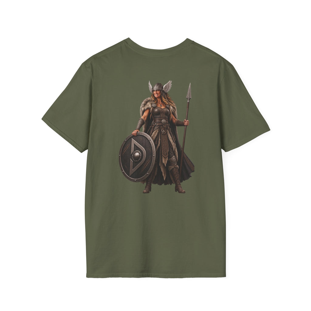 Viking Shieldmaiden T-Shirt — Norse Warrior Graphic Tee