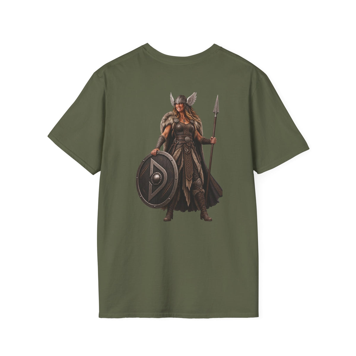 Viking Shieldmaiden T-Shirt — Norse Warrior Graphic Tee