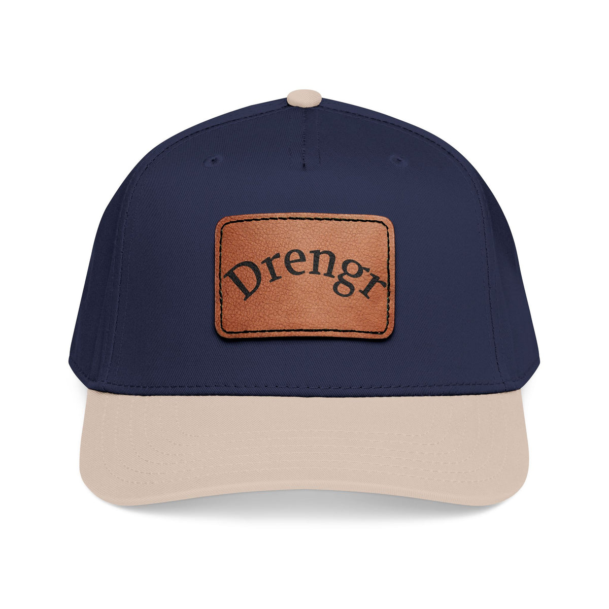 Drengr Leather Patch Baseball Cap | Rustic Viking-Inspired Design