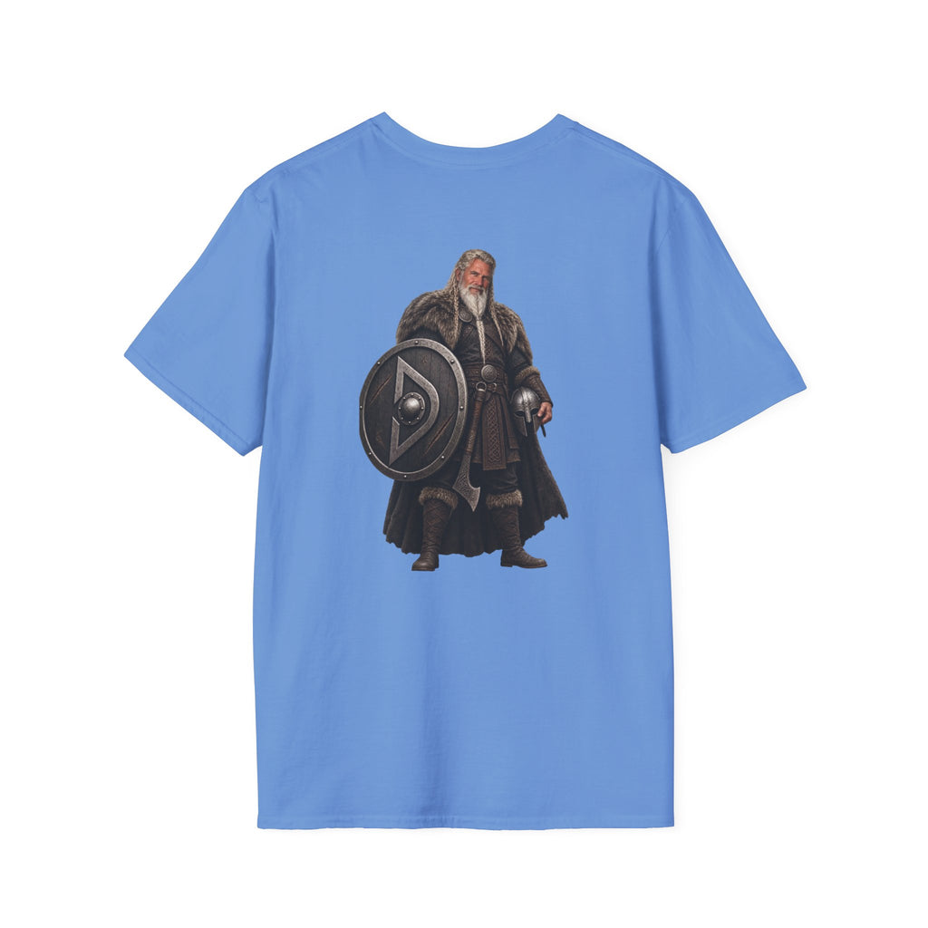 Viking Shieldman T-Shirt — Medieval Warrior Graphic Tee