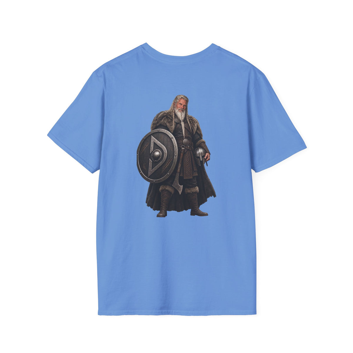 Viking Shieldman T-Shirt — Medieval Warrior Graphic Tee