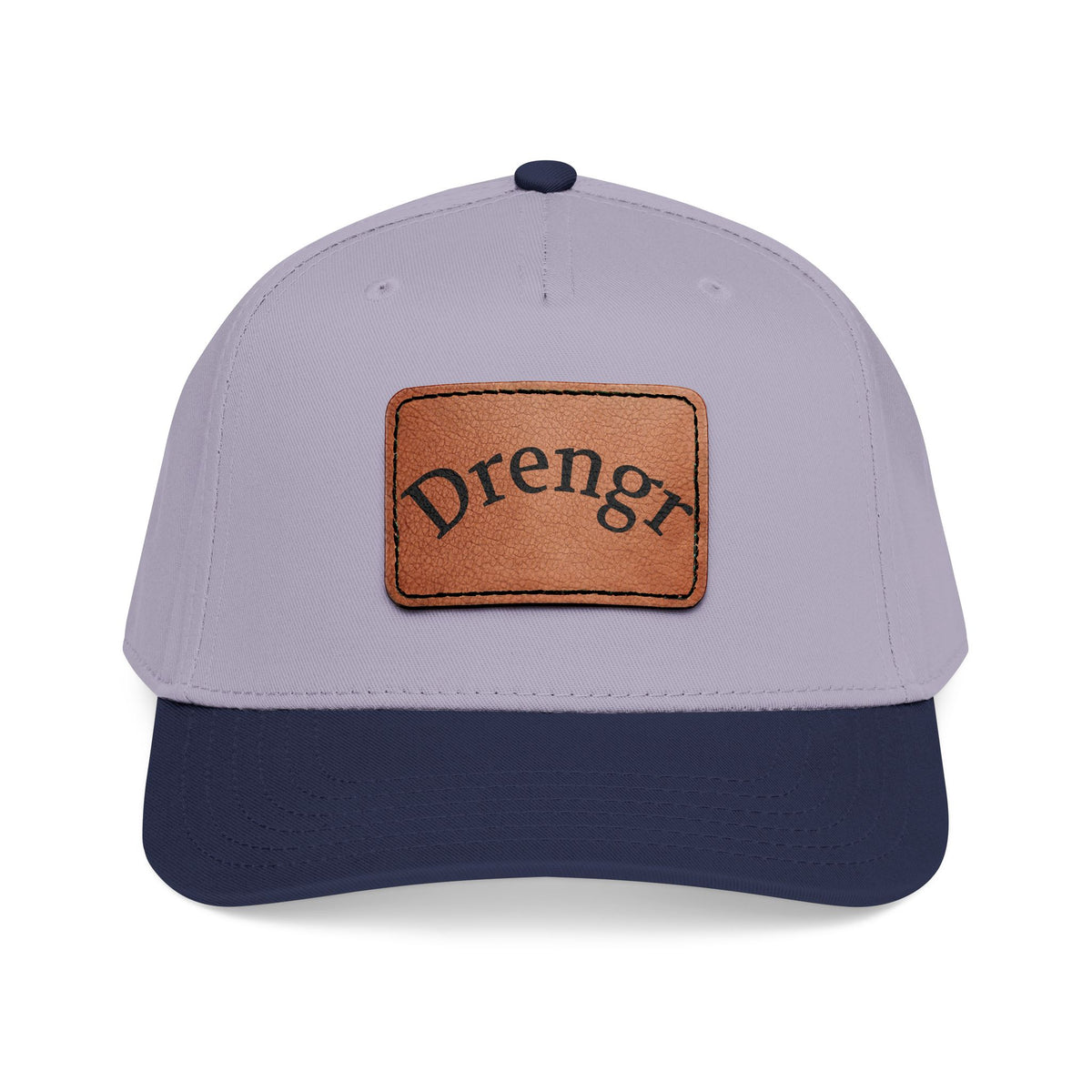 Drengr Leather Patch Baseball Cap | Rustic Viking-Inspired Design