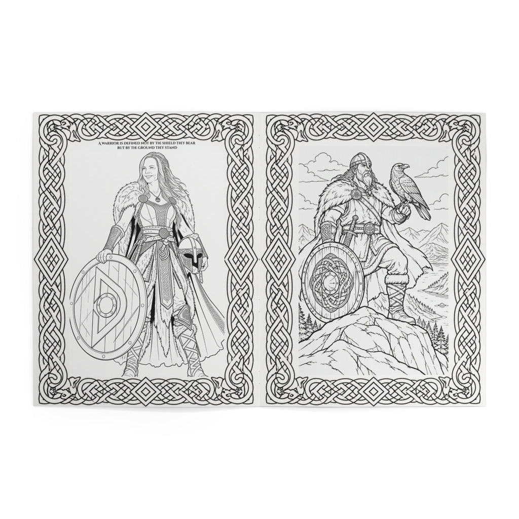 Viking Warrior Coloring Book