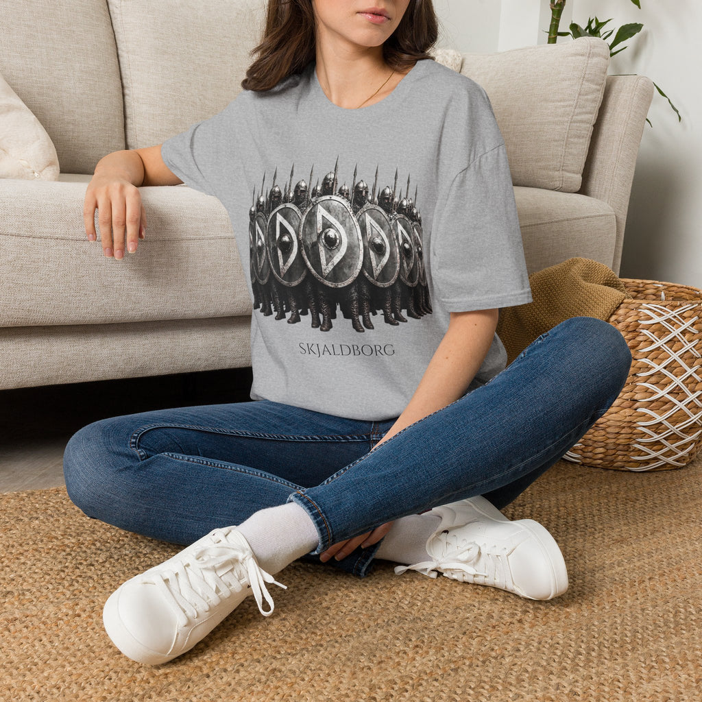 Viking Shieldwall T-Shirt | Skjaldborg Norse Warriors Graphic