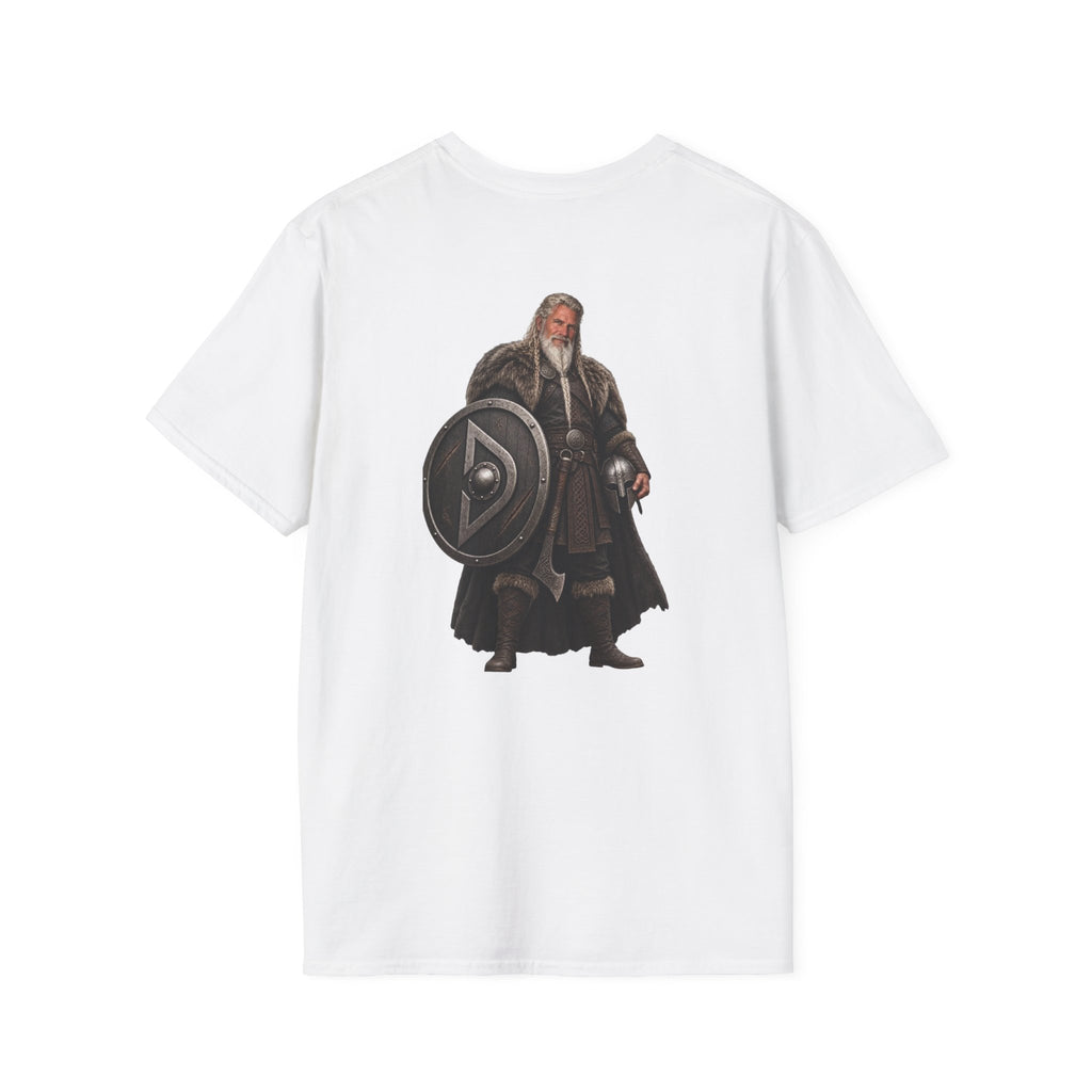Viking Shieldman T-Shirt — Medieval Warrior Graphic Tee