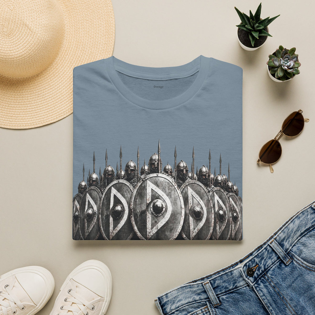 Viking Shieldwall T-Shirt | Skjaldborg Norse Warriors Graphic