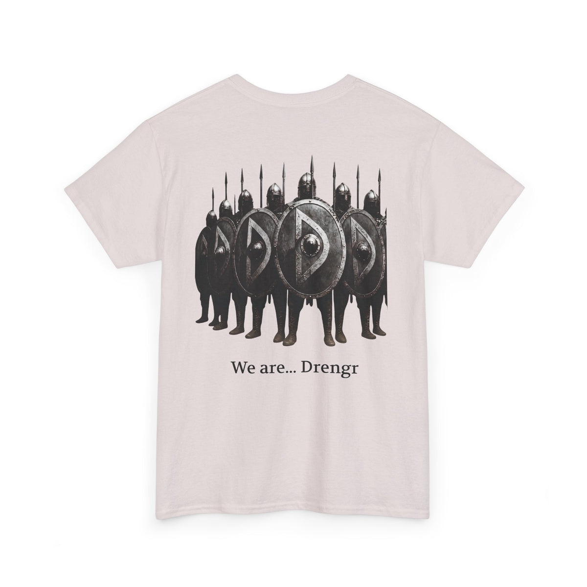 Drengr Shield Wall Tee | Viking Shield Wall Illustration, Norse Warriors