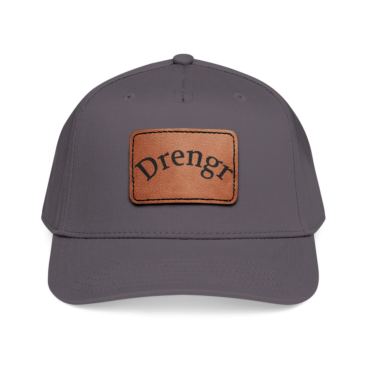 Drengr Leather Patch Baseball Cap | Rustic Viking-Inspired Design