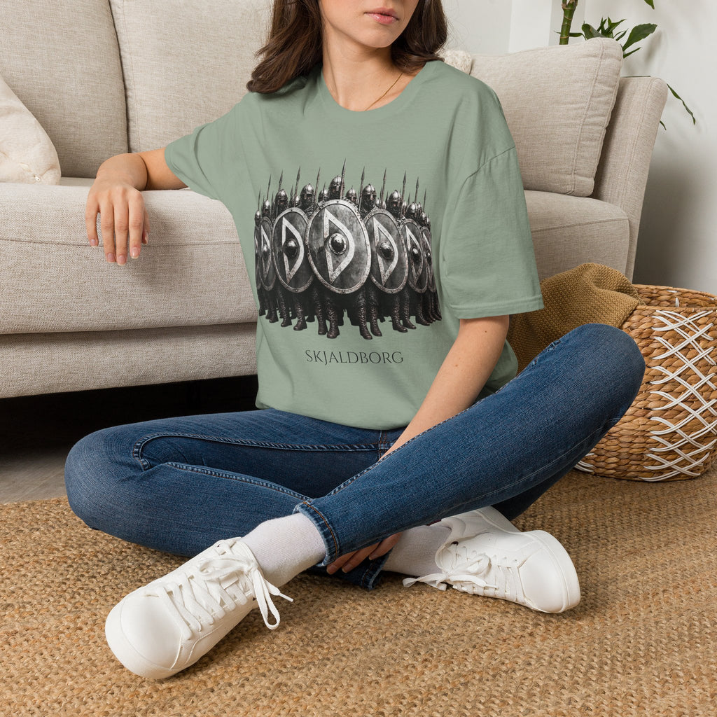Viking Shieldwall T-Shirt | Skjaldborg Norse Warriors Graphic