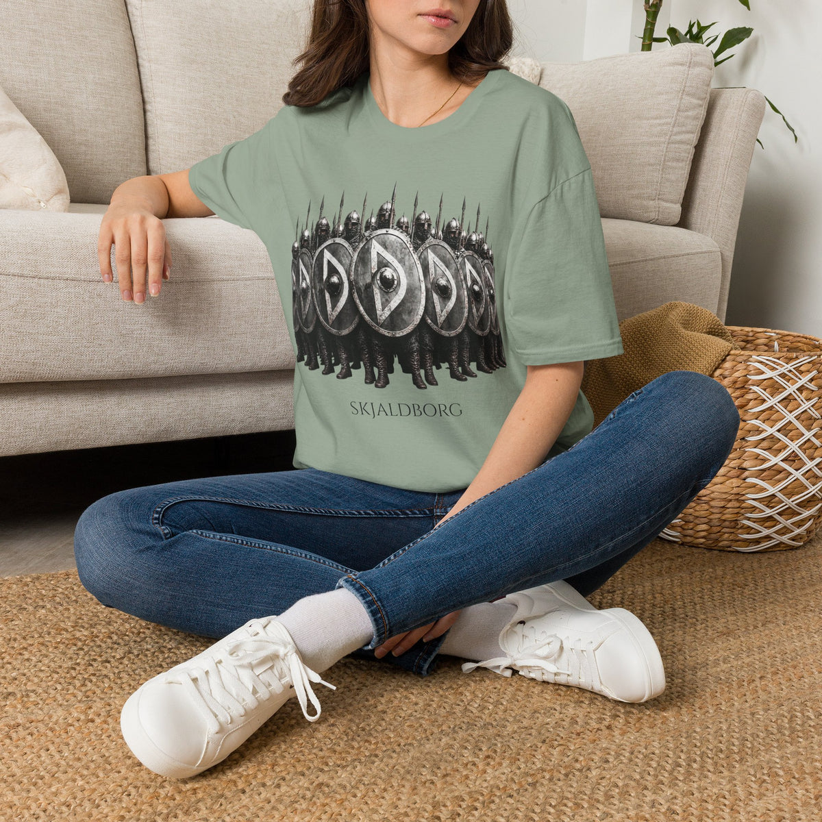 Viking Shieldwall T-Shirt | Skjaldborg Norse Warriors Graphic